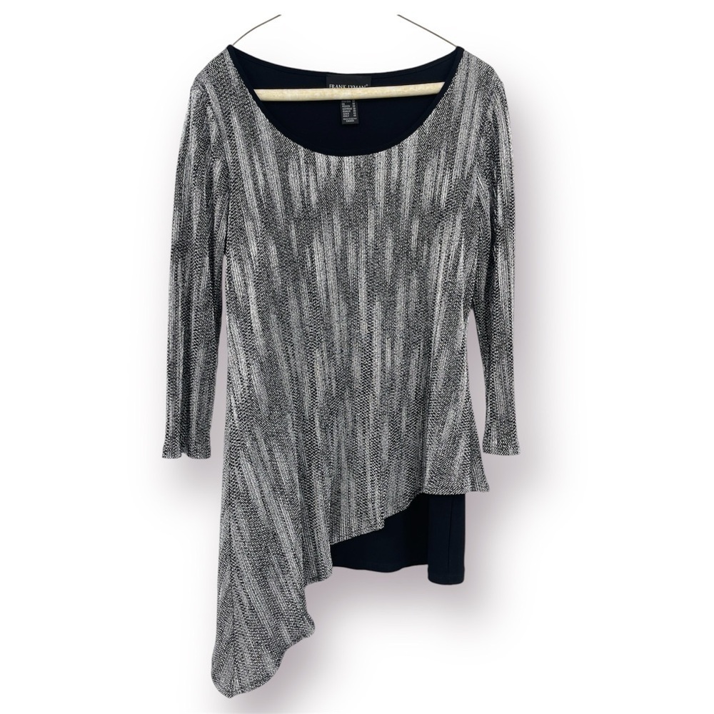 Frank Lyman Design Blouse | High-Low Hem | Size 10